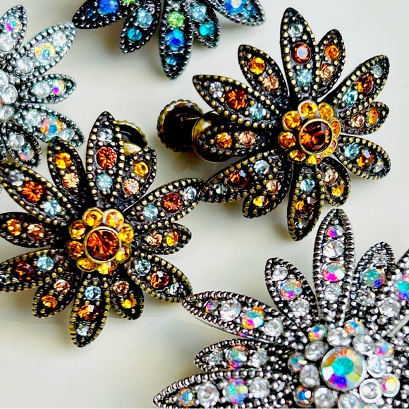 Vintage QVC Joan Rivers Classics Collection Starburst Earring Lot - Picture 6 of 13